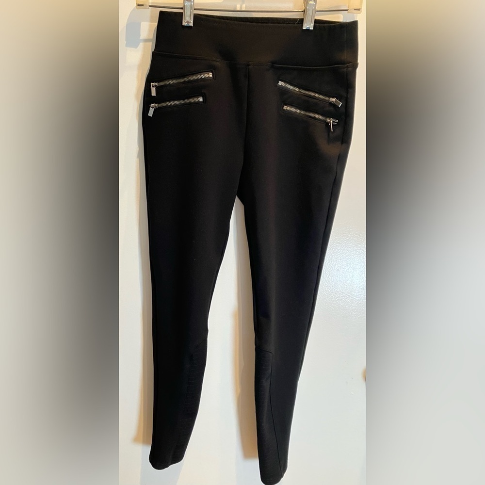 Abercrombie & Fitch Black Exposed Zipper Leggings - Picture 2 of 7